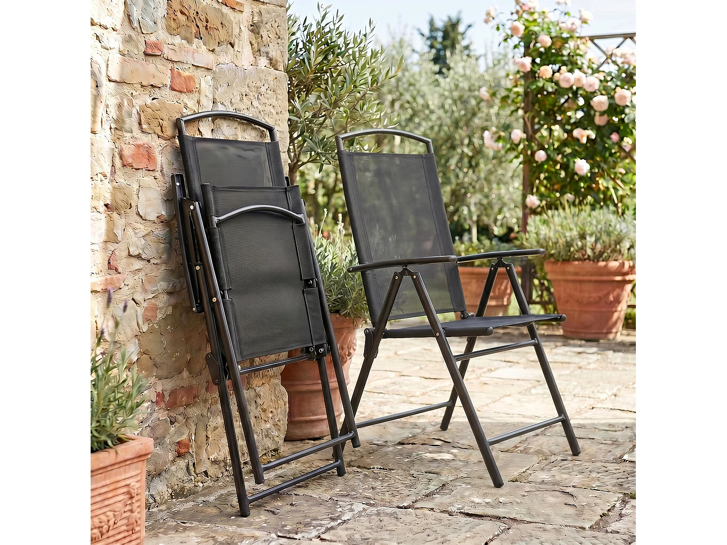 Ensemble de meubles de jardin de groupe de sièges de 3 pcs 80S