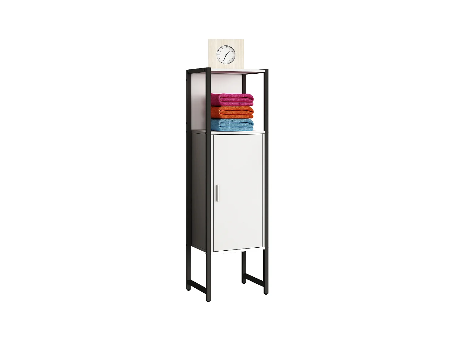 Bathroom furniture Midischrank Edino White H. 114 x W. 33 x D. 30 cm