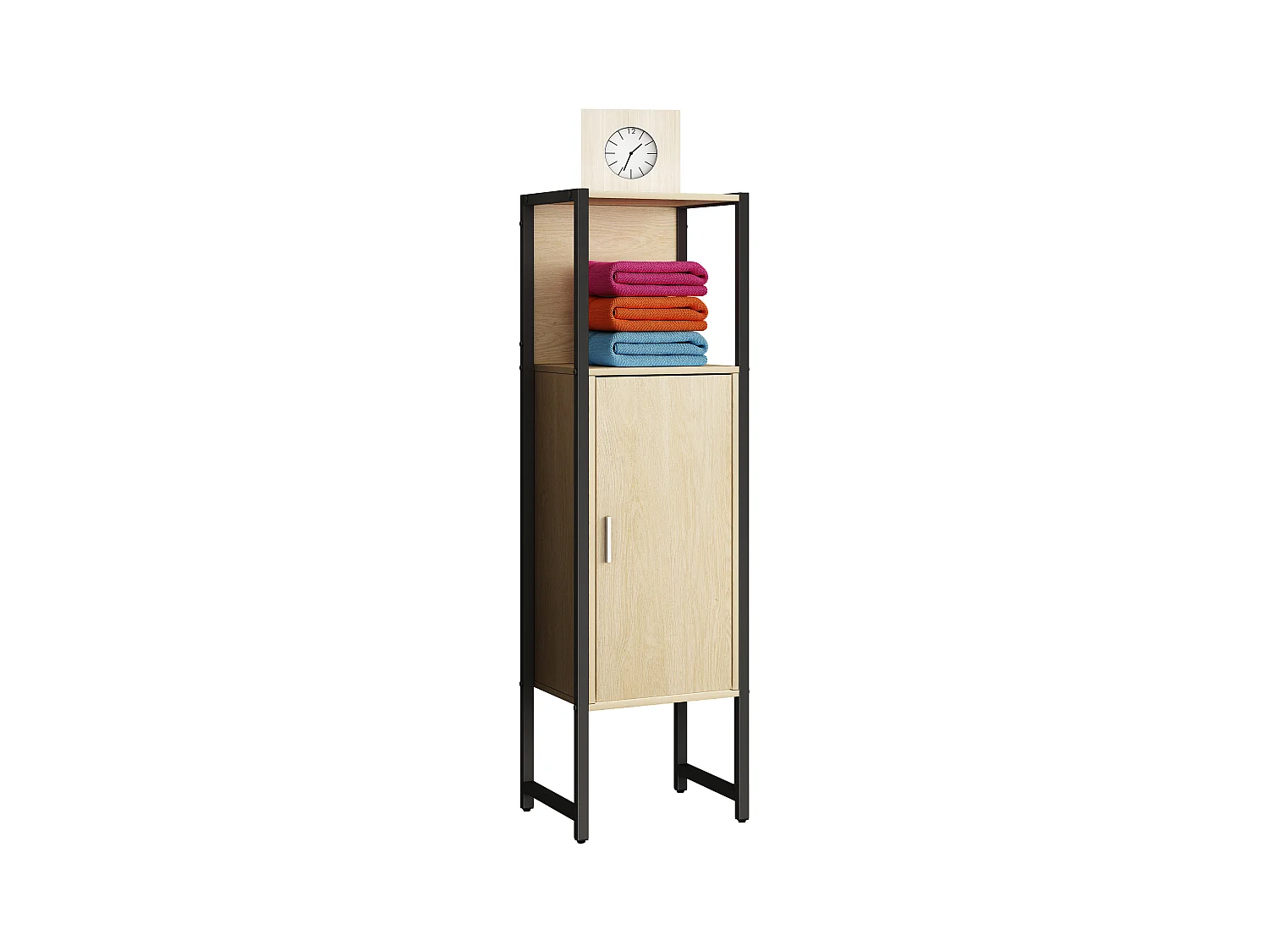 Bathroom furniture Midischrank Edino Honey oak H. 114 x W. 33 x D. 30 cm