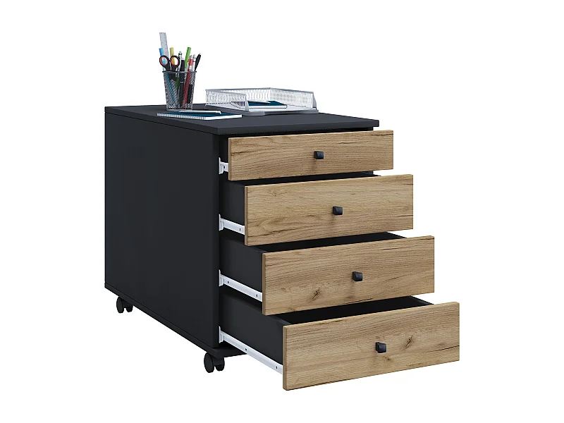 Rollcontainer Bürocontainer Schublade Lona 50 cm