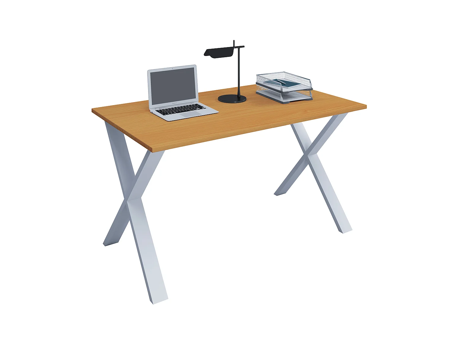 Desk Lona White / Beech H. 76 x W. 110 x D. 80 cm