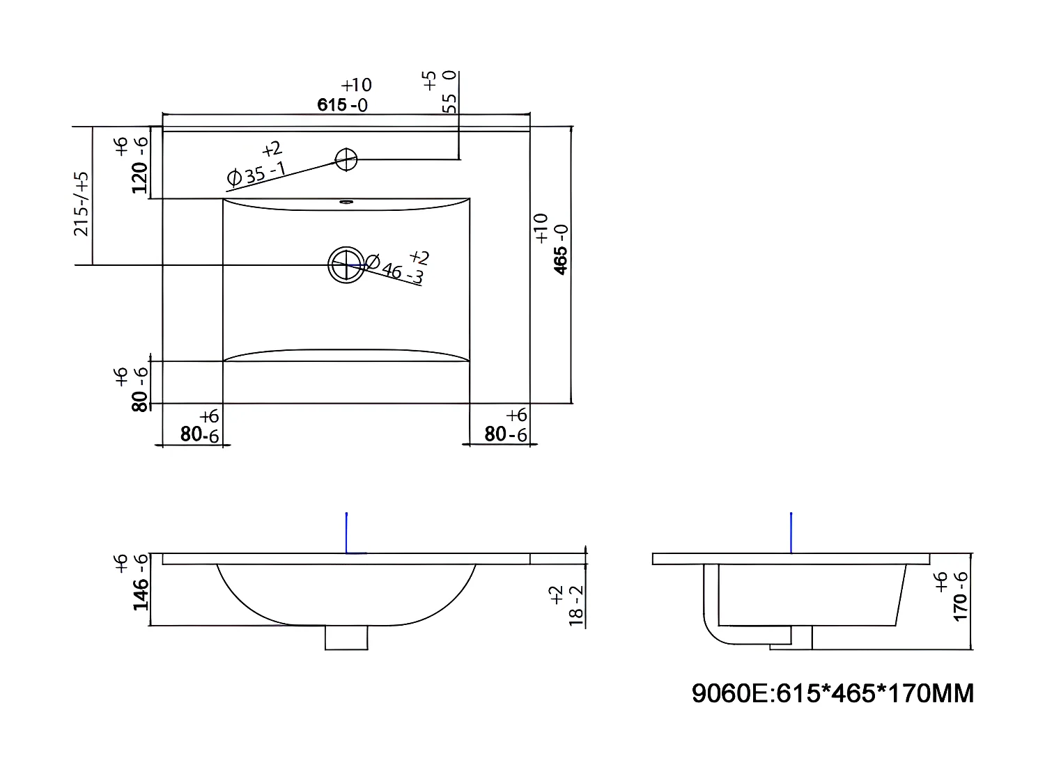 Meuble de salle de bain suspendu strié rose avec vasque à encastrer - 60 cm - SATARA