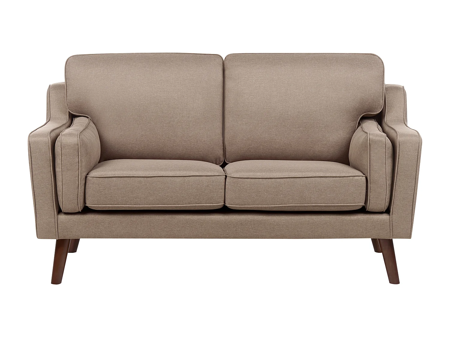 Canapé 2 places LOKKA Tissu Marron clair