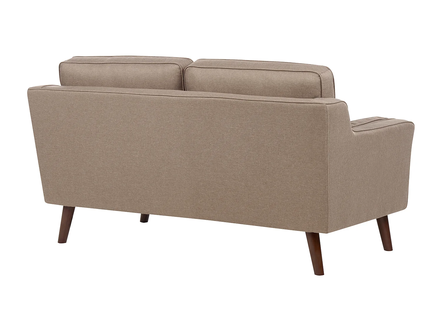 Canapé 2 places LOKKA Tissu Marron clair