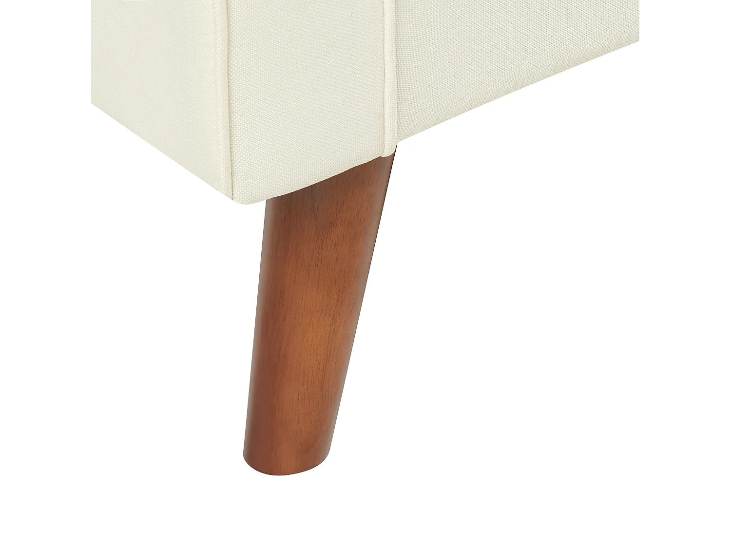 Sofá LOKKA Tecido Branco creme 3 lugares