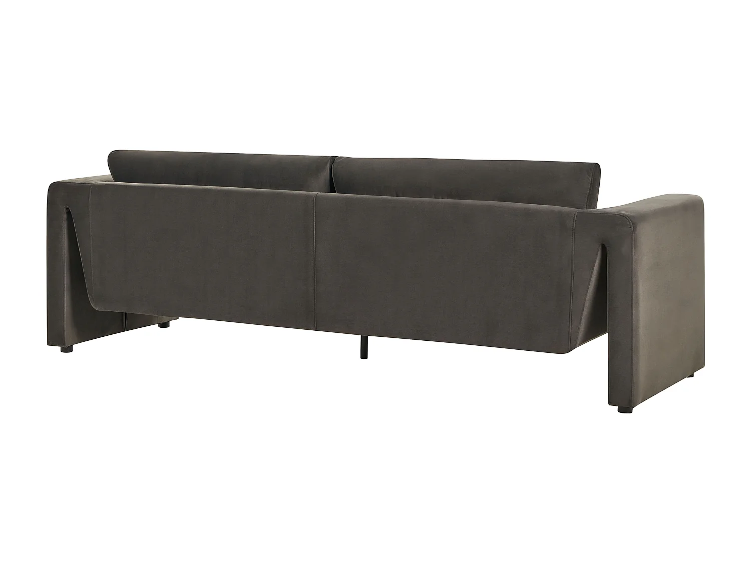 Canapé 3 places MAUNU Velours Gris graphite