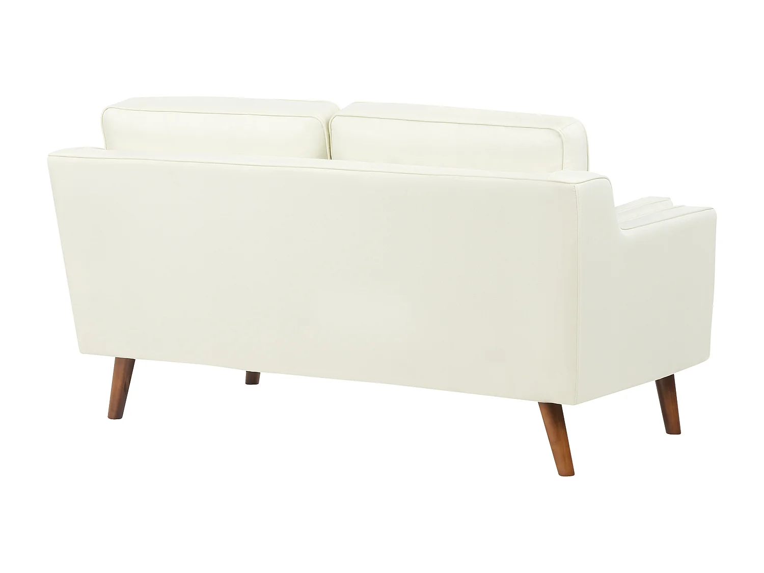 Sofá LOKKA Tecido Branco creme 2 lugares