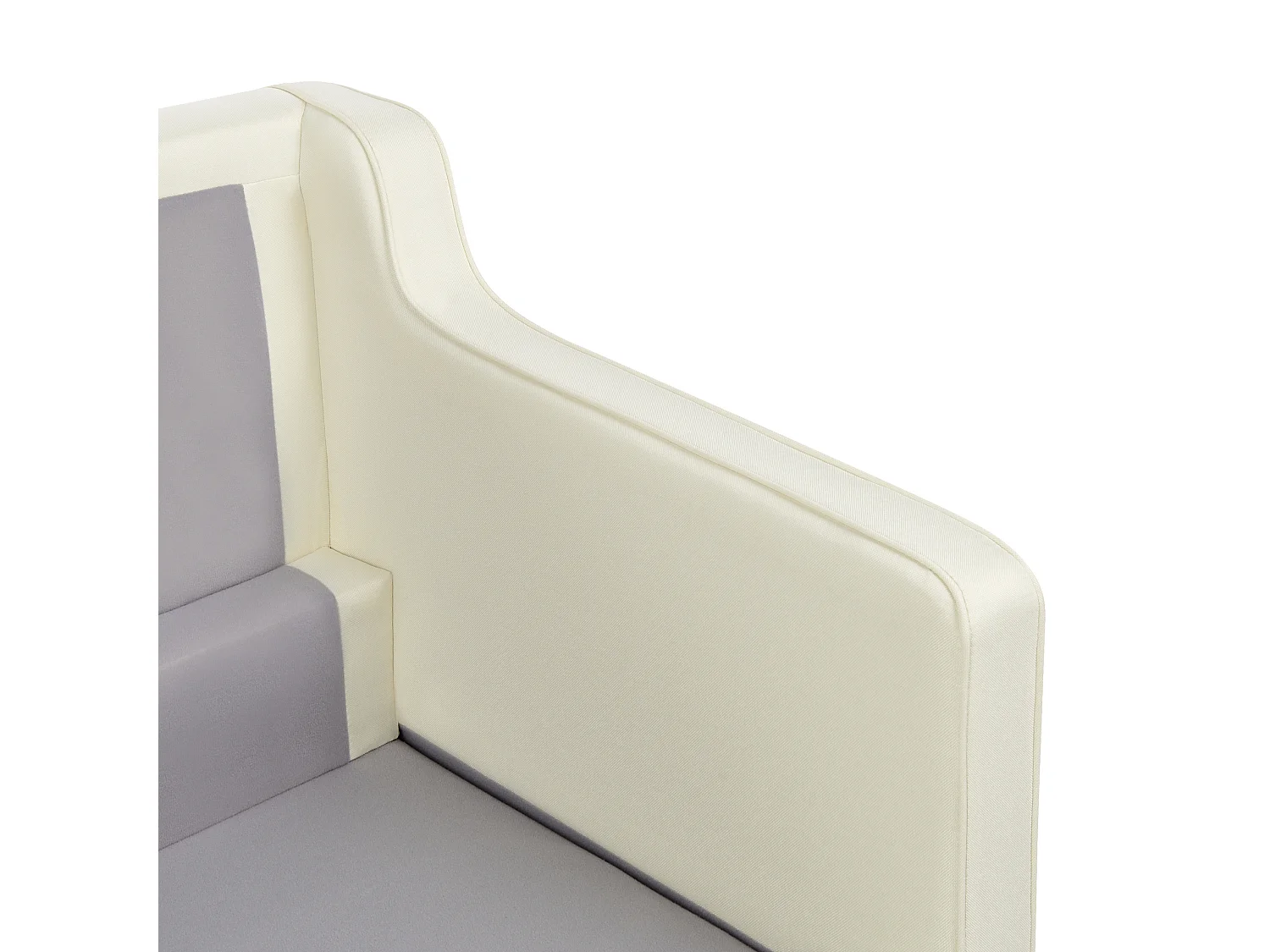 Sofá LOKKA Tecido Branco creme 2 lugares