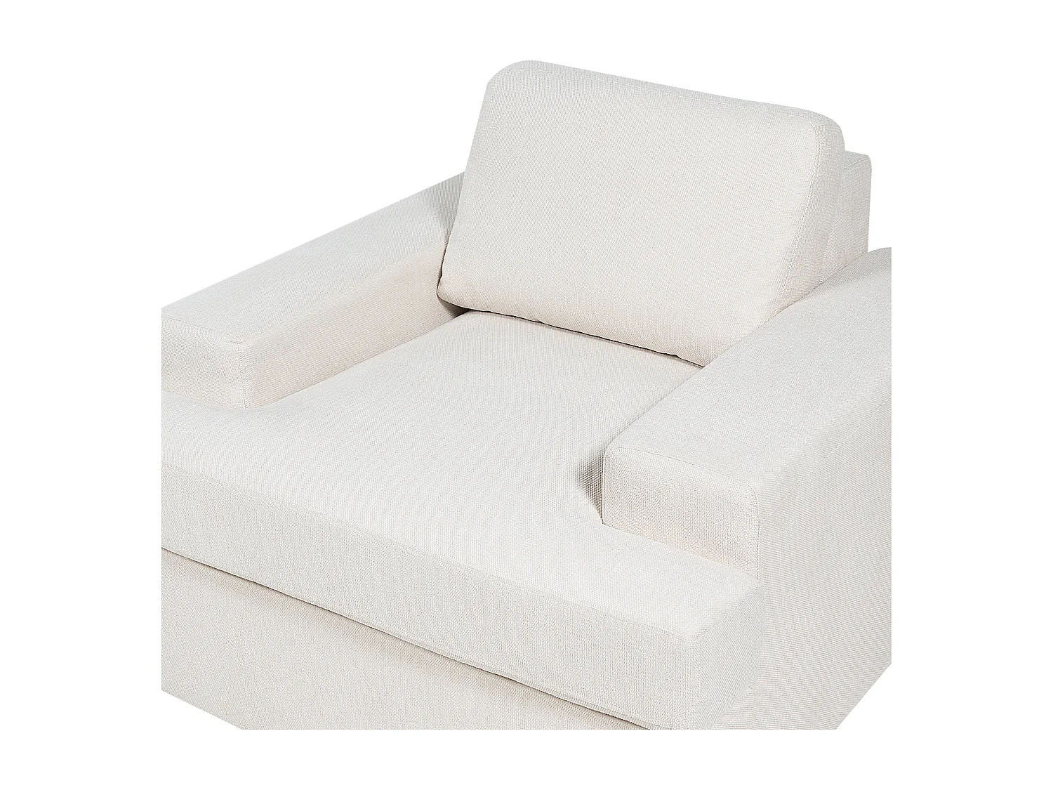 Lot de 2 fauteuils ALLA Tissu Beige clair