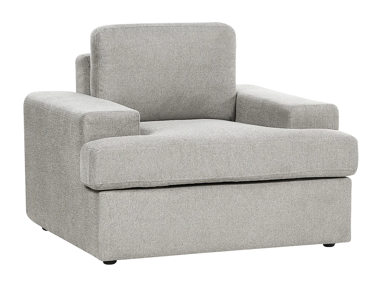 Lot de 2 fauteuils ALLA Tissu Gris clair