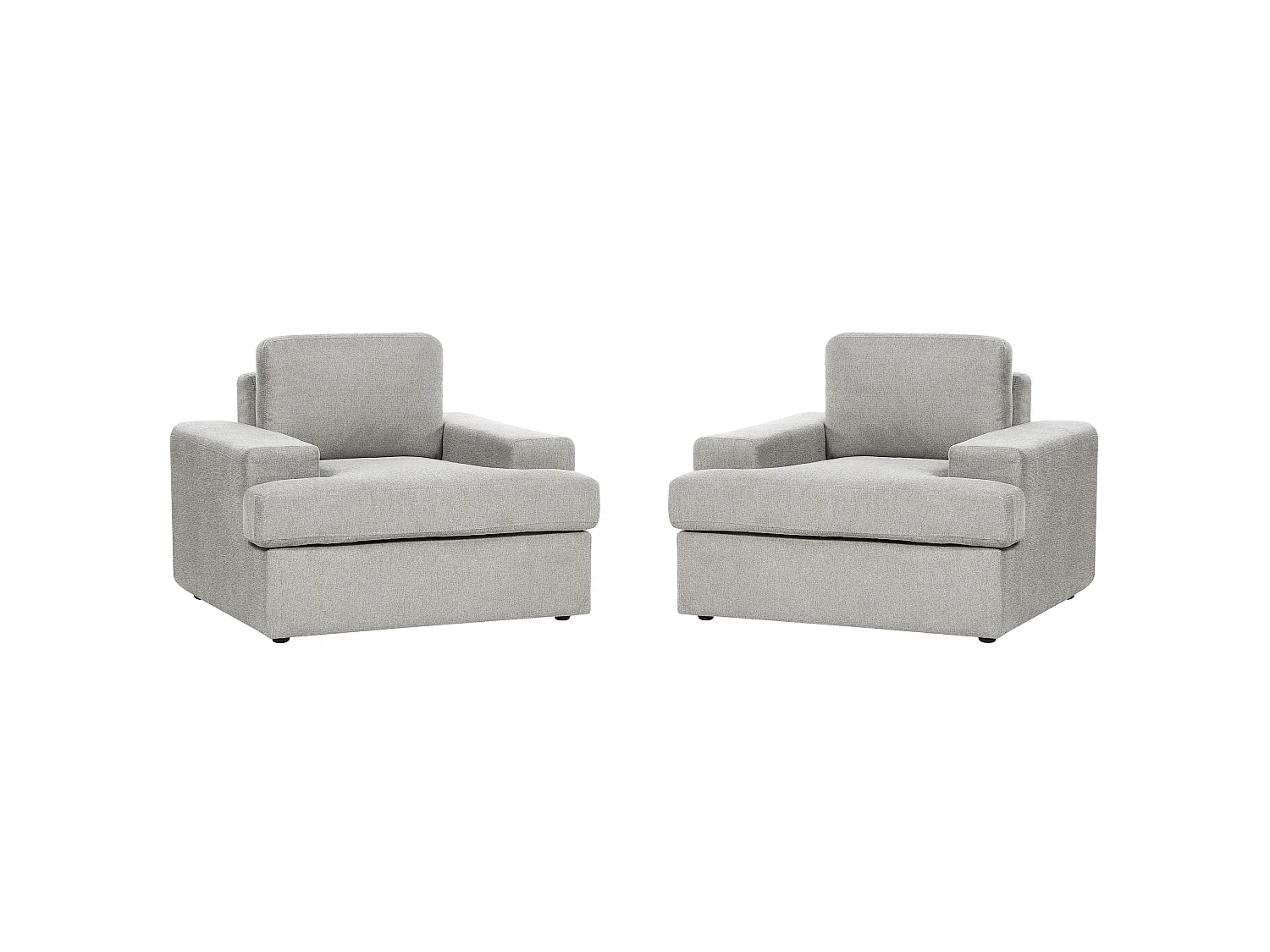 Fauteuil ALLA Tissu Gris clair