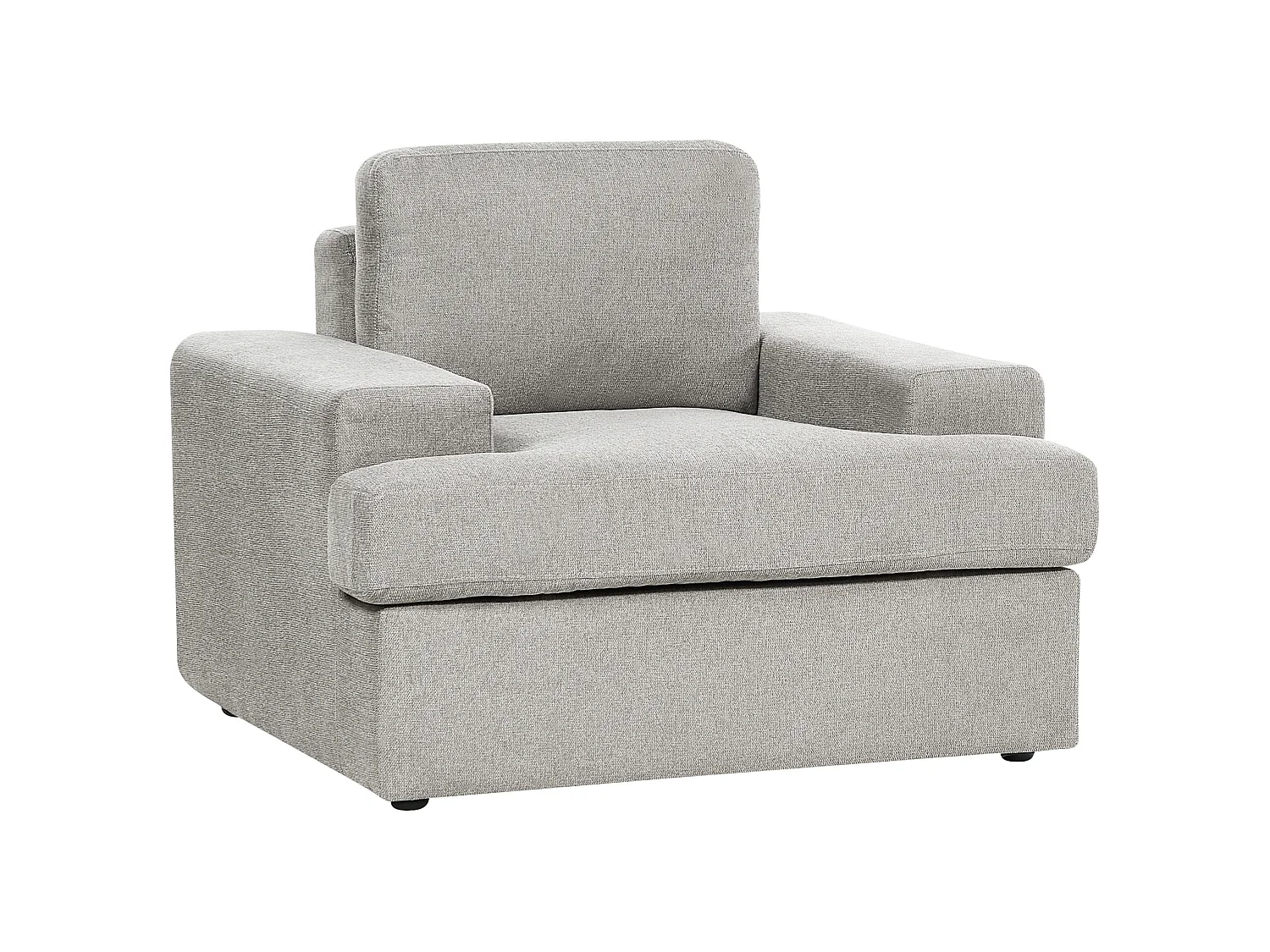 Fauteuil ALLA Tissu Gris clair