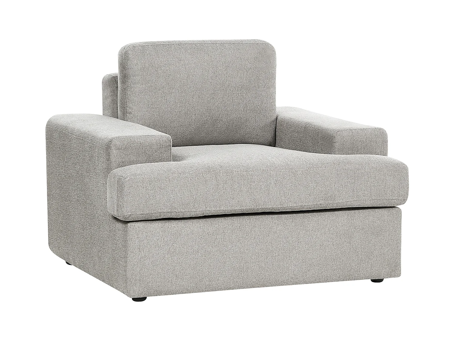 Fauteuil ALLA Tissu Gris clair