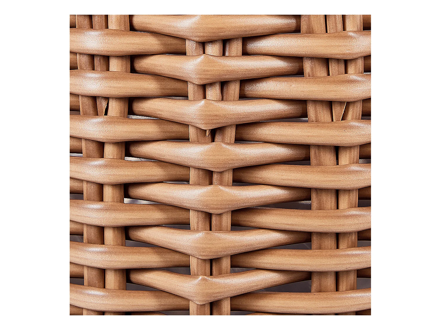 Set van 3 bloempotten AUCUBA PE rotan 26/34/44 cm Lichtbruin