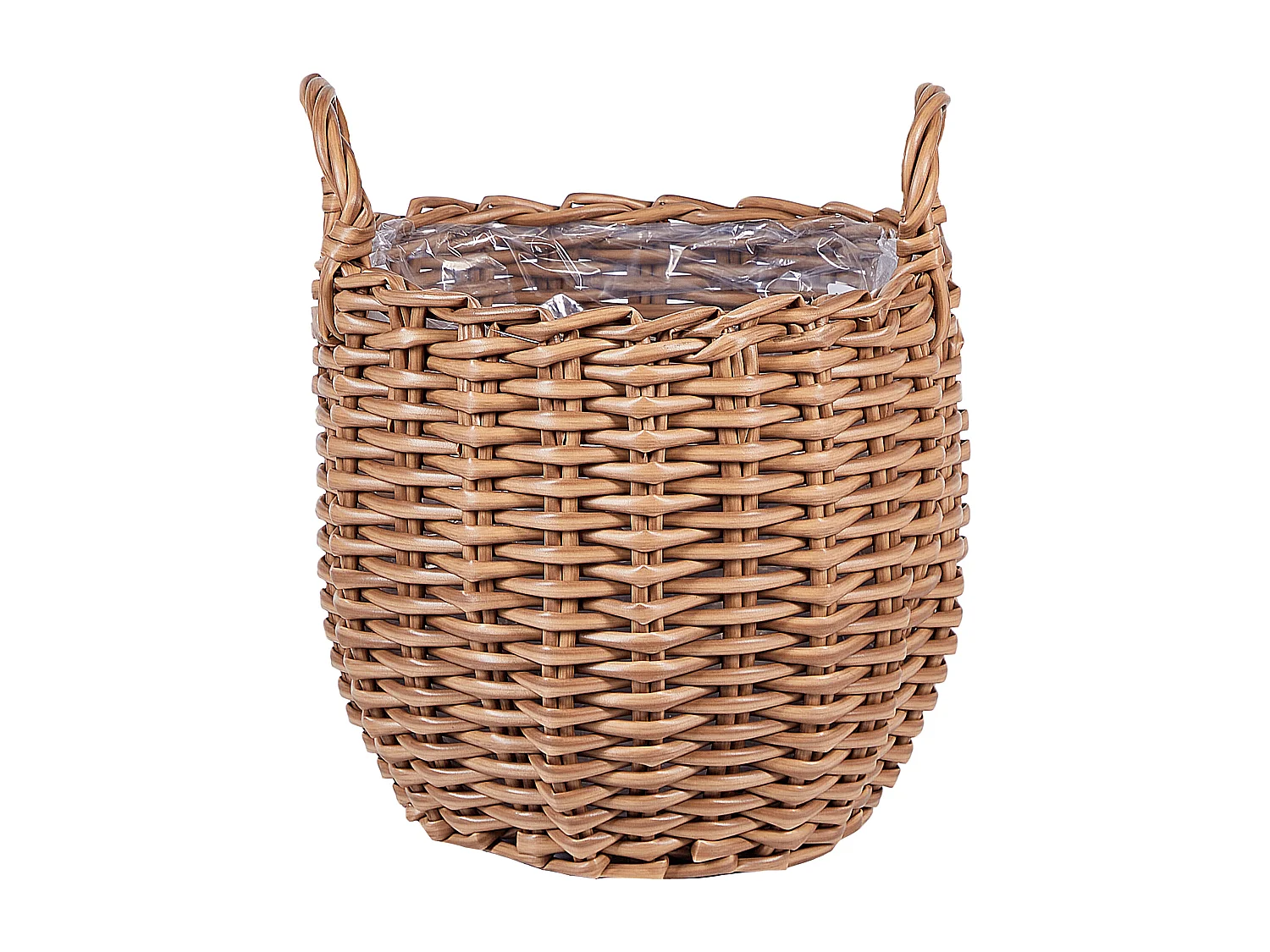 Lot de 3 pots de fleurs AUCUBA 26/34/44 cm Marron clair