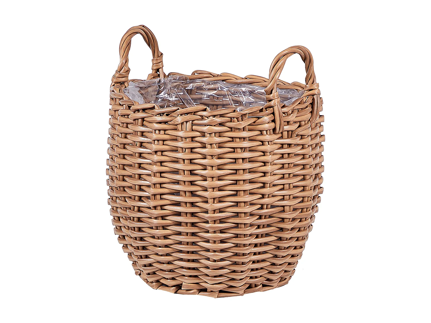 Lot de 3 pots de fleurs AUCUBA 26/34/44 cm Marron clair