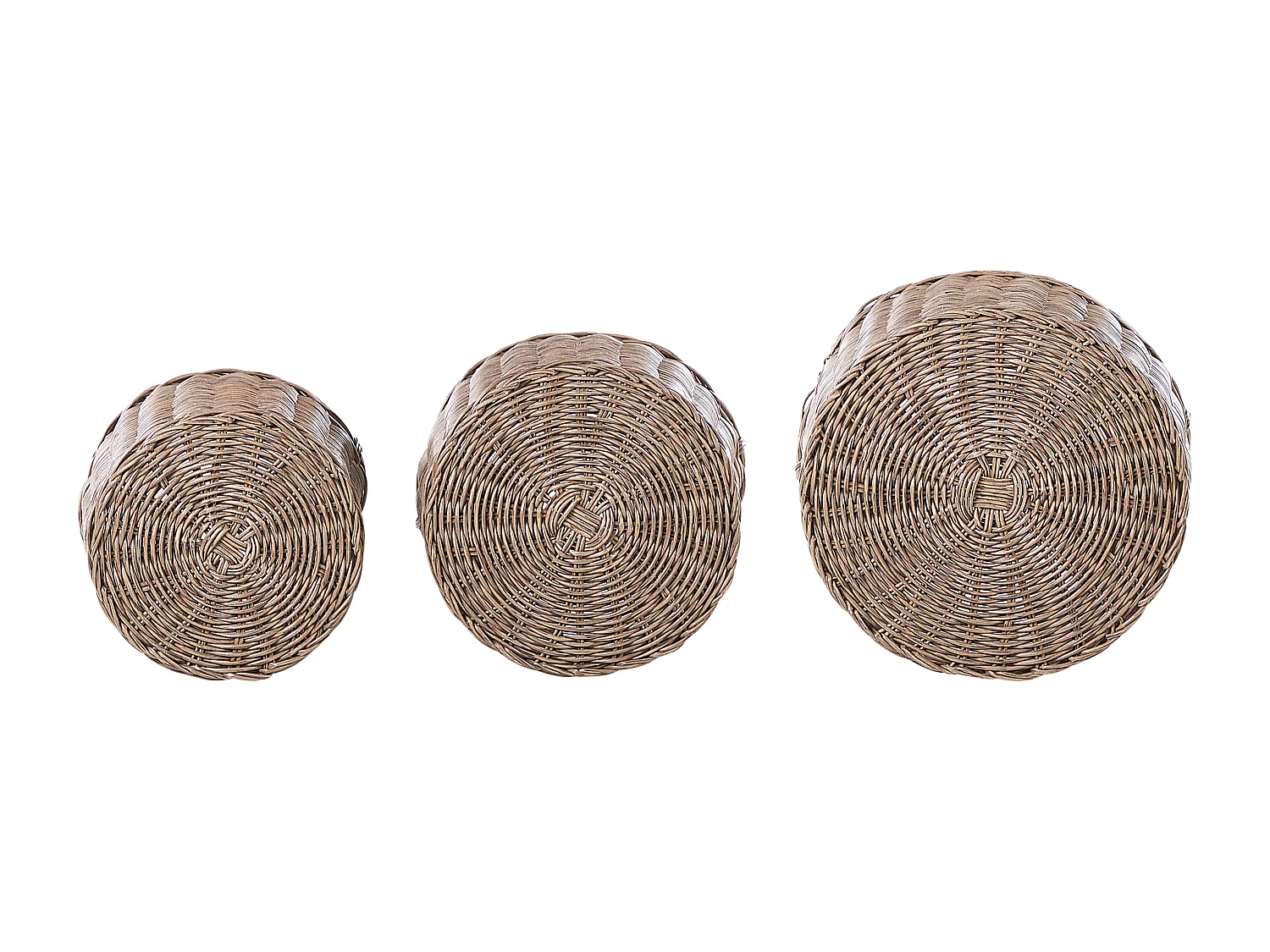 Lot de 3 pots de fleurs PENDULA 33/37/45 cm Naturel