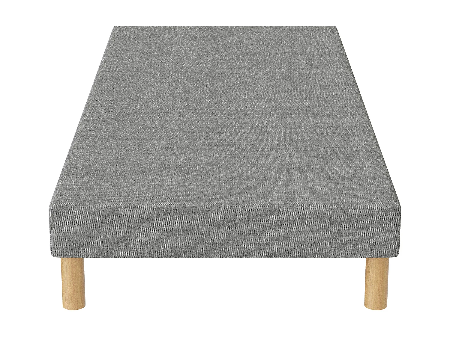 Sommier tapissier gris 90x190 + jeu de pied offert
