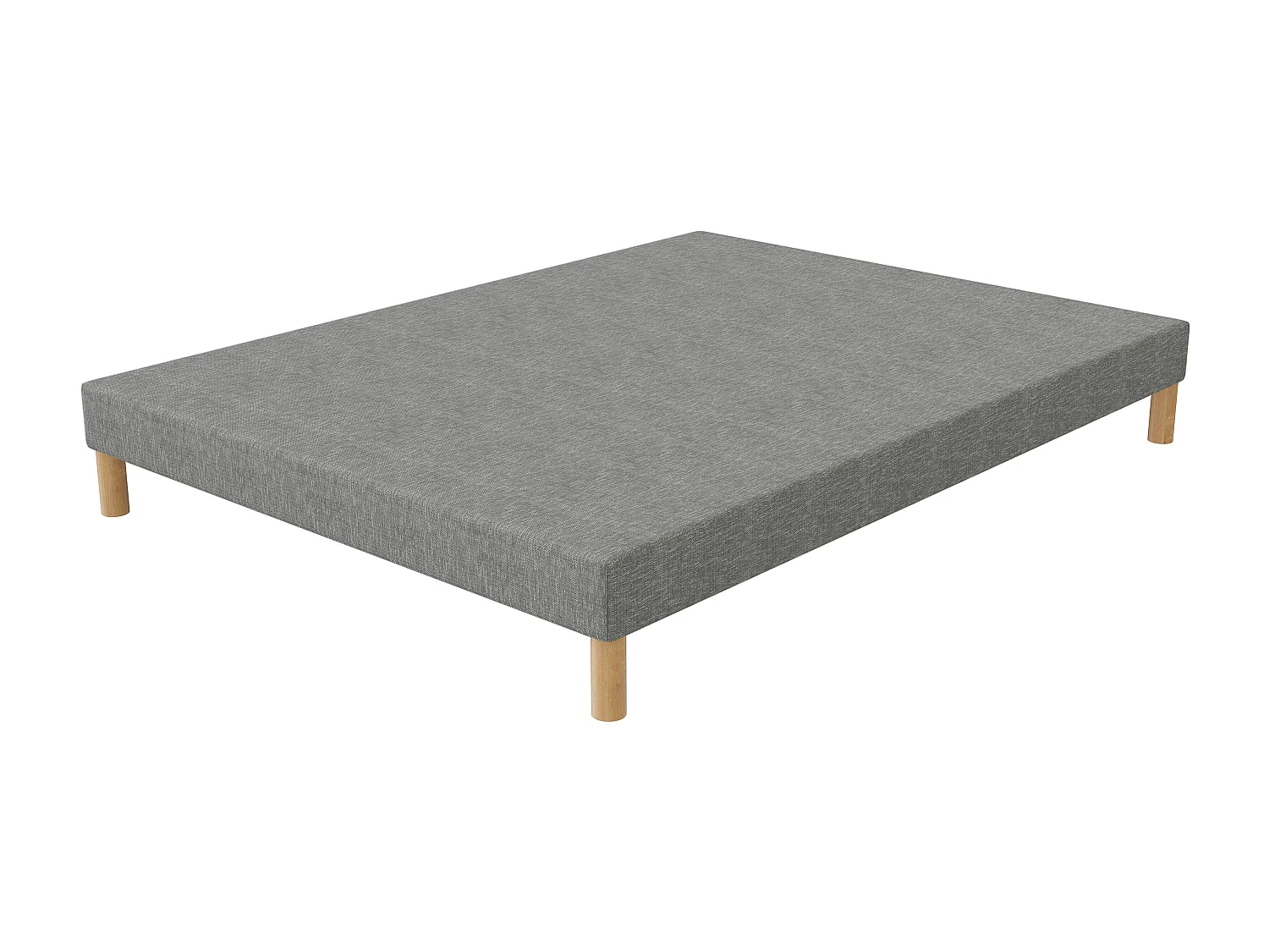 Sommier tapissier gris 140x200 + jeu de pied offert