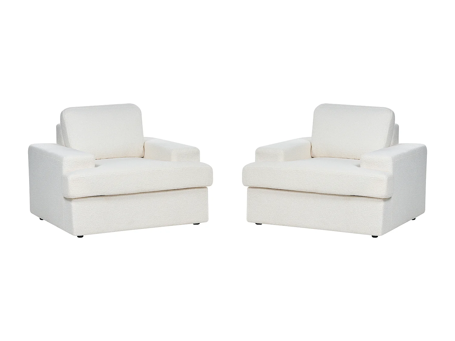 Fauteuil ALLA Bouclé Gebroken wit