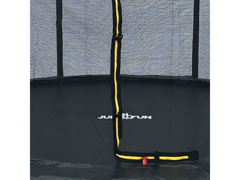 Trampoline Semi-Pro 10FT / 305cm Noir avec Filet de sécurité, Tapis de saut, Coussin de protection, Echelle