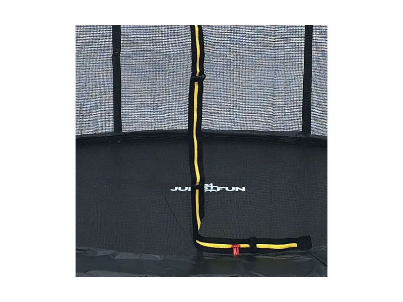 Trampoline Semi-Pro 12FT / 366cm Noir avec Filet de sécurité, Tapis de saut, Coussin de protection, Echelle