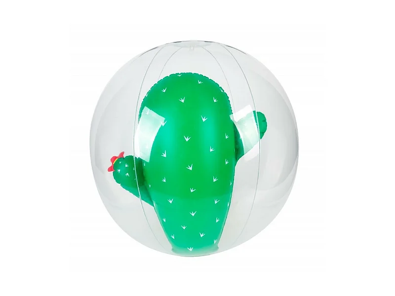 Ballon Gonflable ø41 cm pour Piscine & Plage, Accessoire d'Eau - Design Cactus