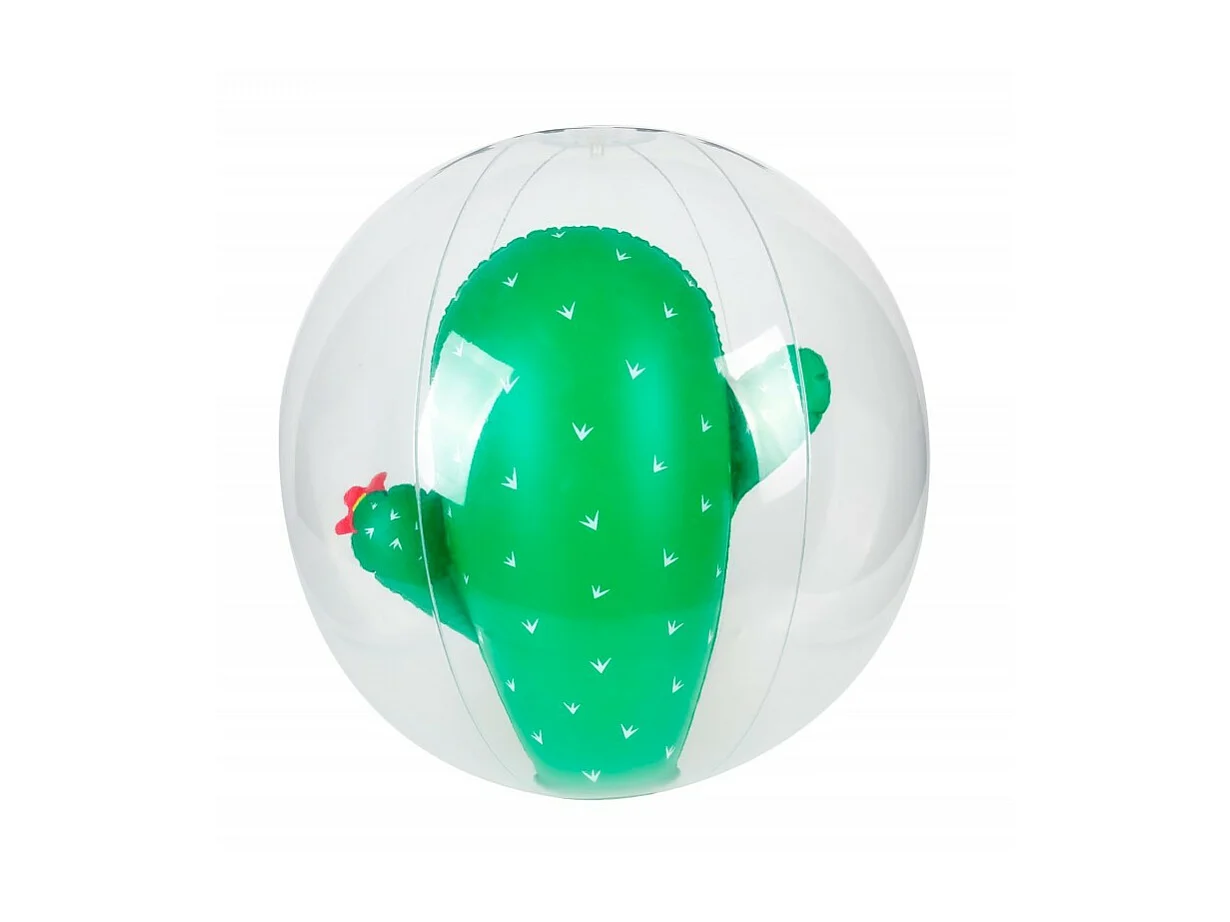 Ballon Gonflable ø41 cm pour Piscine & Plage, Accessoire d'Eau - Design Cactus