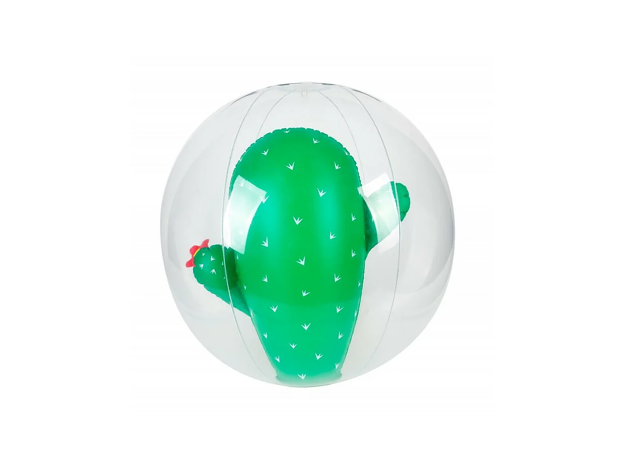 Ballon Gonflable ø41 cm pour Piscine & Plage, Accessoire d'Eau - Design Cactus
