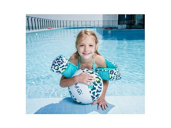 Ballon Gonflable ø28 cm pour Piscine & Plage, Accessoire d'Eau - Design Léopard
