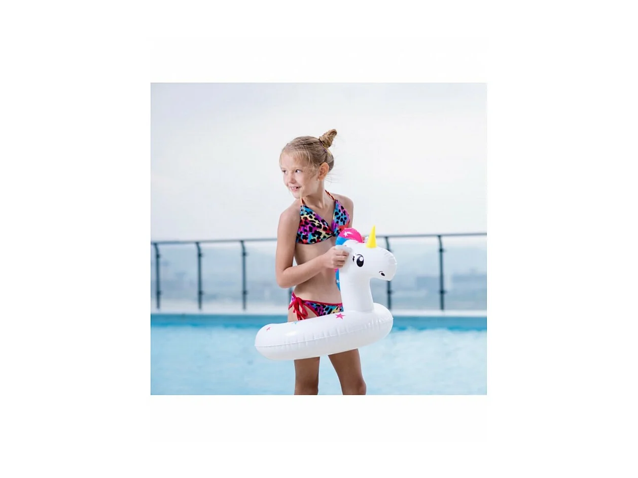 Bouée Gonflable Enfant dès 3ans et + pour Piscine & Plage, Flotteur ø49cm - Licorne Magique ø49 Cm