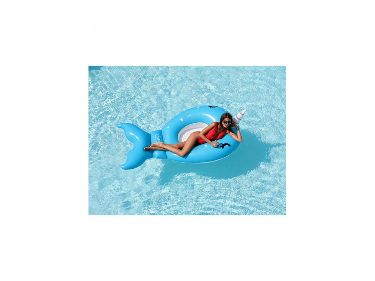 Matelas Gonflable d'Eau Géant, Ultra Confort, pour Piscine & Plage - Licorne Des Mers 220 x 115 x 78 cm