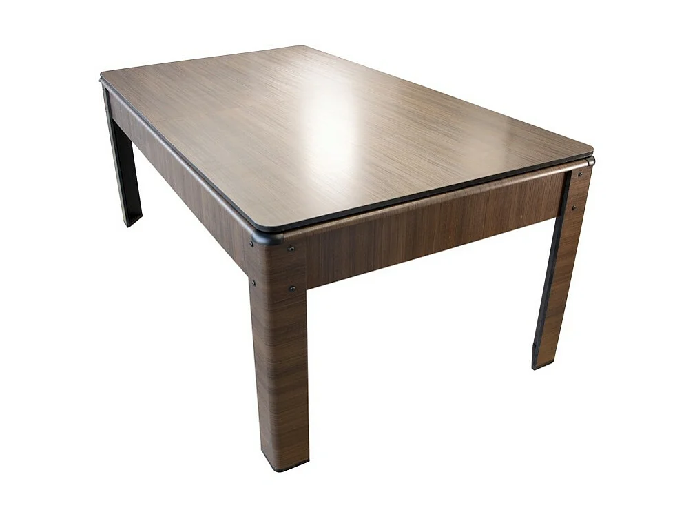 Billard Américain HARMONY 6Ft - 206,5 x 116,5 x 80 cm avec accessoires et plateau dînatoire - Couleur Chêne