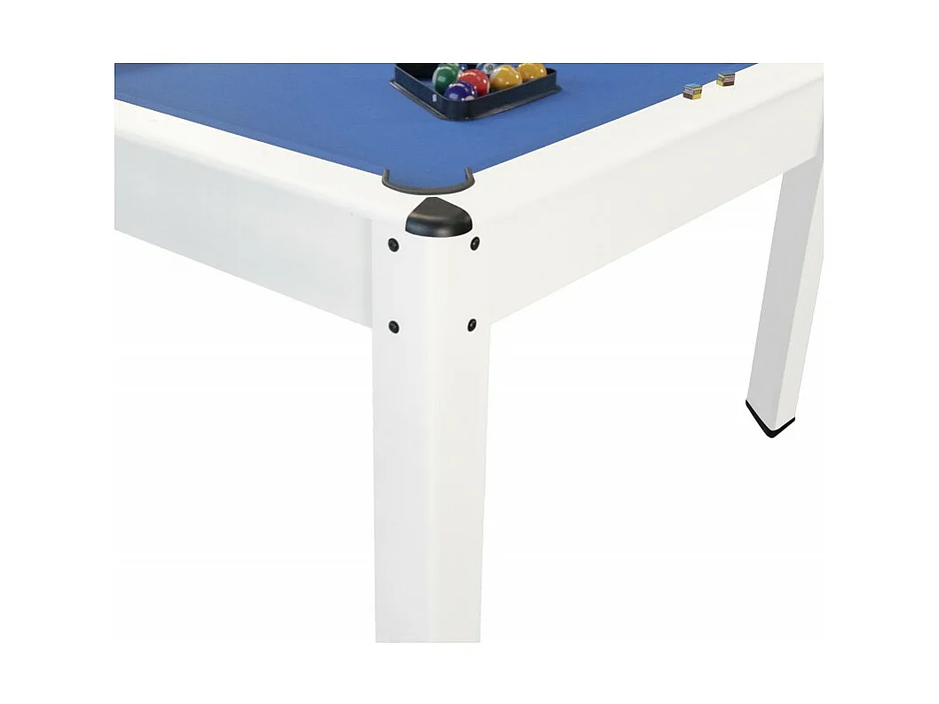 Billard Américain HARMONY 6Ft - 206,5 x 116,5 x 80 cm avec accessoires et plateau dînatoire - Couleur Ivoire