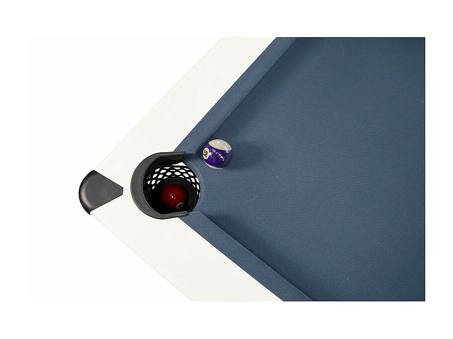 Billard Américain HARMONY 6Ft - 206,5 x 116,5 x 80 cm avec accessoires et plateau dînatoire - Couleur Ivoire
