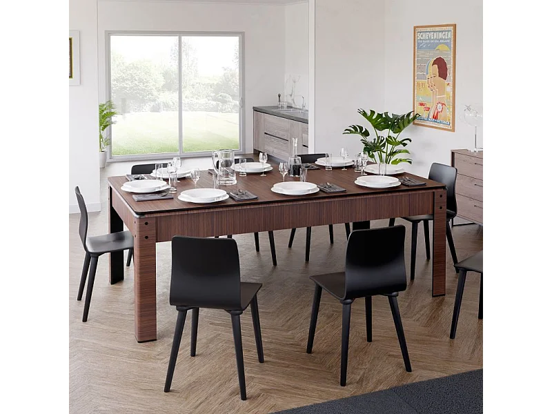 Billard Américain HARMONY 6Ft - 206,5 x 116,5 x 80 cm avec accessoires et plateau dînatoire - Couleur Chêne