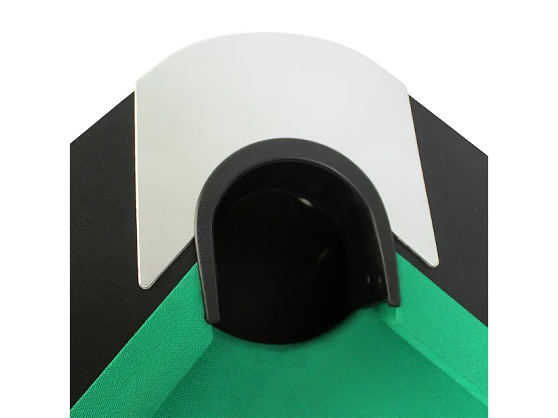 Billard Américain avec Retour de Boules Automatique et Accessoires, 220 x 123 x 80 cm - Noir et Tapis Vert