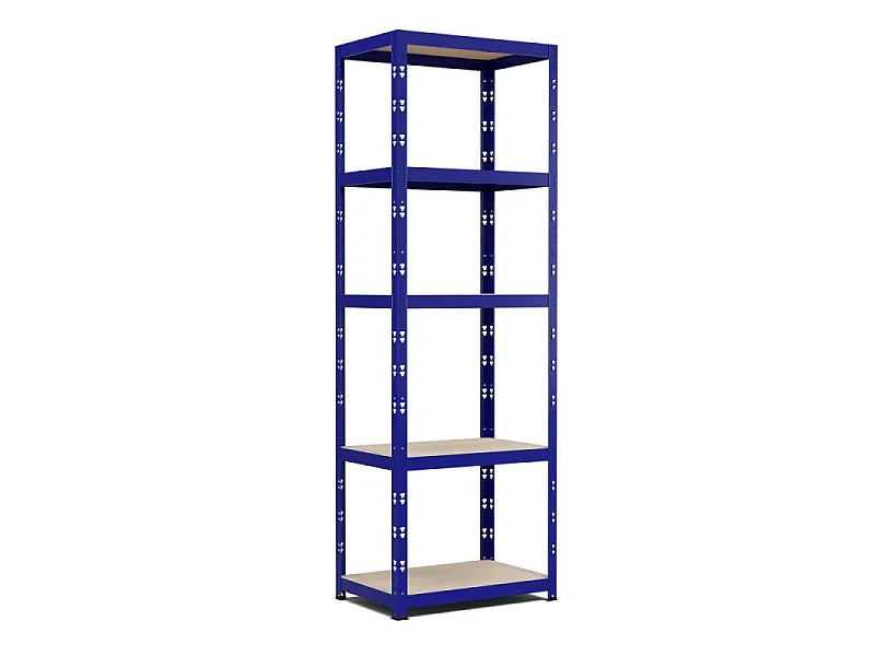 Etagère de rangement modulable et polyvalente pour atelier, garage, cave... Charge Lourde max 500kg  -180x60x40cm - Bleu