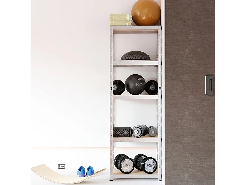 Etagere de Rangement  modulable et polyvalente pour atelier, garage, cave...Charges Lourdes 172x75x30cm - Gris