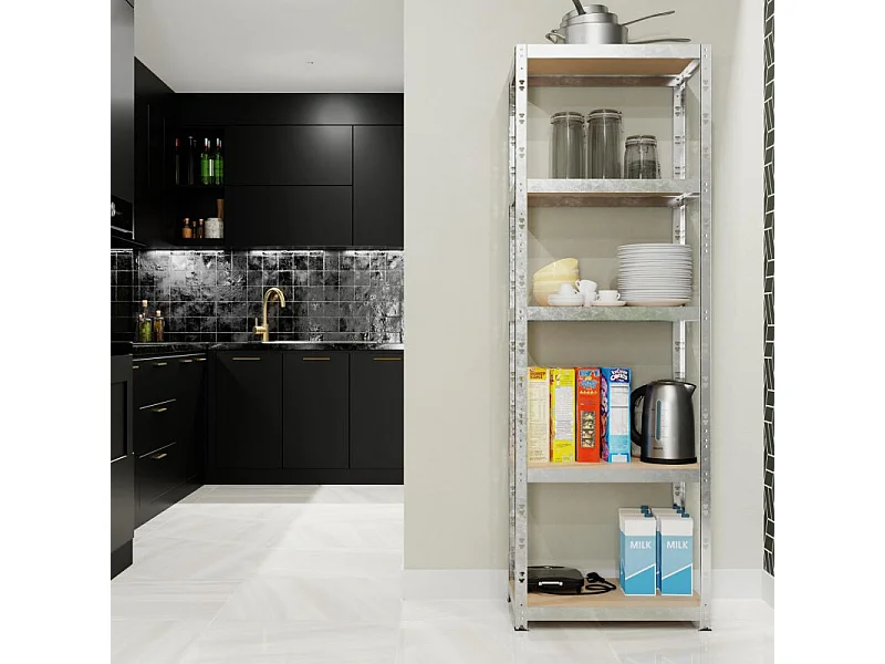 Etagere de Rangement  modulable et polyvalente pour atelier, garage, cave...Charges Lourdes 172x75x30cm - Gris