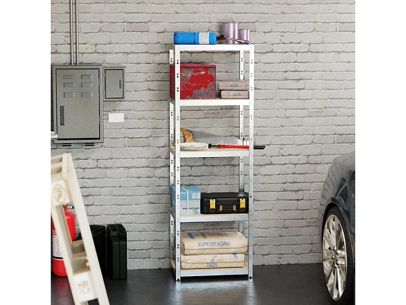 Etagere de Rangement  modulable et polyvalente pour atelier, garage, cave...Charges Lourdes 172x75x30cm - Gris