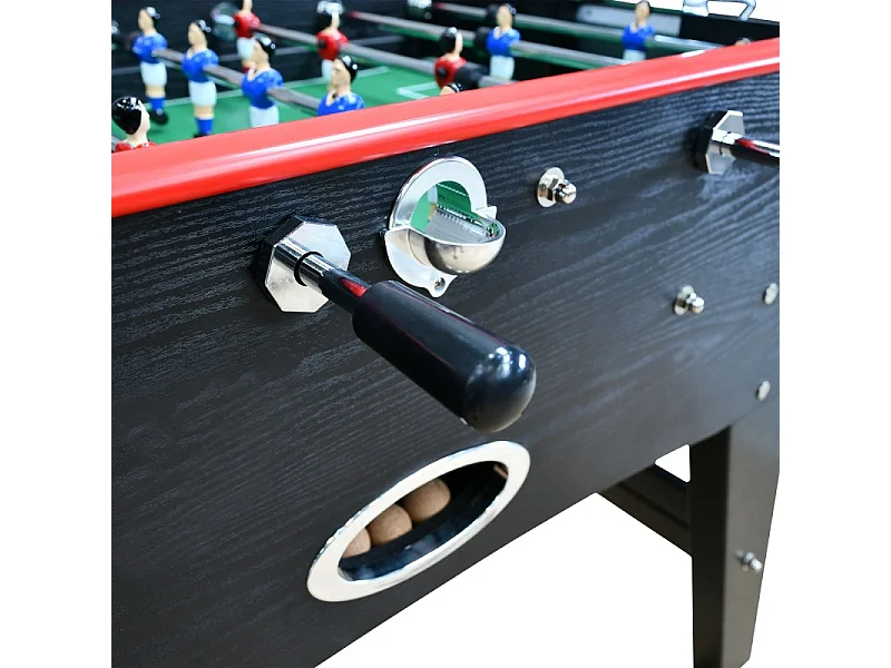 Baby-foot CLASSIC type Bistrot - 151 x 77 x 91 cm - Table de Baby-foot avec barres télescopiques et Balles Lièges Inclus