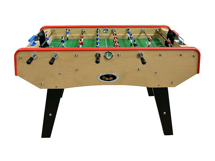 Baby-foot CLASSIC type Bistrot - 151 x 77 x 91 cm - Table de Baby-foot avec barres télescopiques et Balles Lièges Inclus