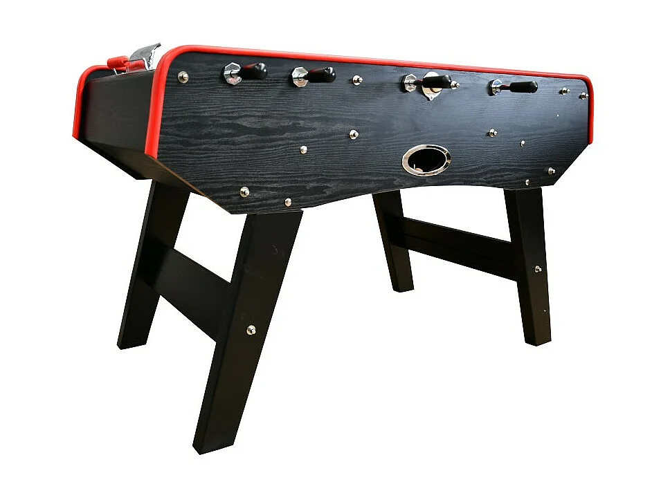 Baby-foot DELUXE type Bistrot - 151 x 77 x 91 cm - Table de Baby-foot avec barres téléscopiques et Balles Lièges Inclus
