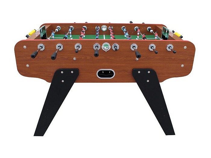 PLAY4FUN Baby-foot Deluxe Club 148x75x94 Cm – 2 Balles Liège Incluses – Design Bistrot