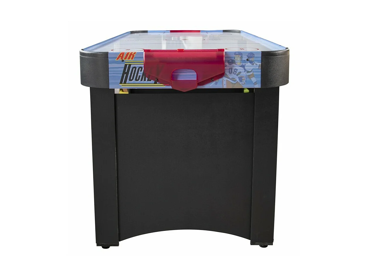 Air Hockey Teenager - Table de Air-Hockey avec système d'air pulsé 6-8W - 142 x 72 x 81 cm - Bleu/Noir