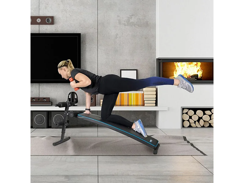 Banc de Musculation APOLLON Appareil de fitness multifonction avec Hauteur d'inclinaison réglable - Charge max 110Kg