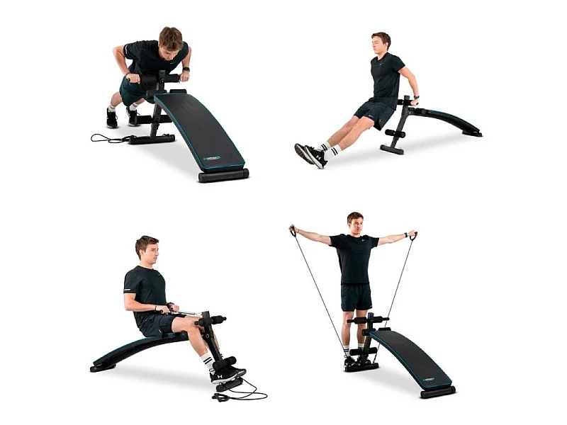 Banc de Musculation ARTEMIS Appareil de fitness multifonction avec sangles de résistance et Hauteur réglable