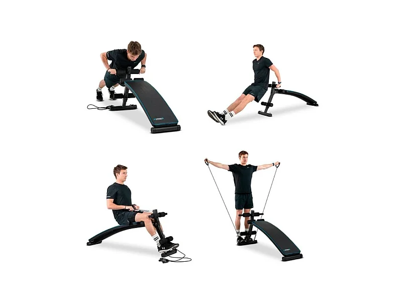 Banc de Musculation ARTEMIS Appareil de fitness multifonction avec sangles de résistance et Hauteur réglable