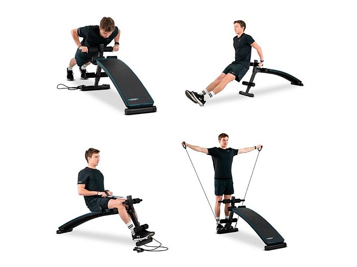 Luge De Musculation Avec Hauteur Réglable (5 Niveaux) - Charge Max 200 Kg, Pour Entraînement Poussée/traction, Acier Renforcé - 10
